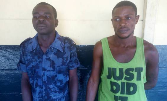 The two suspects were arrested separately at Kwame Nkrumah Circle