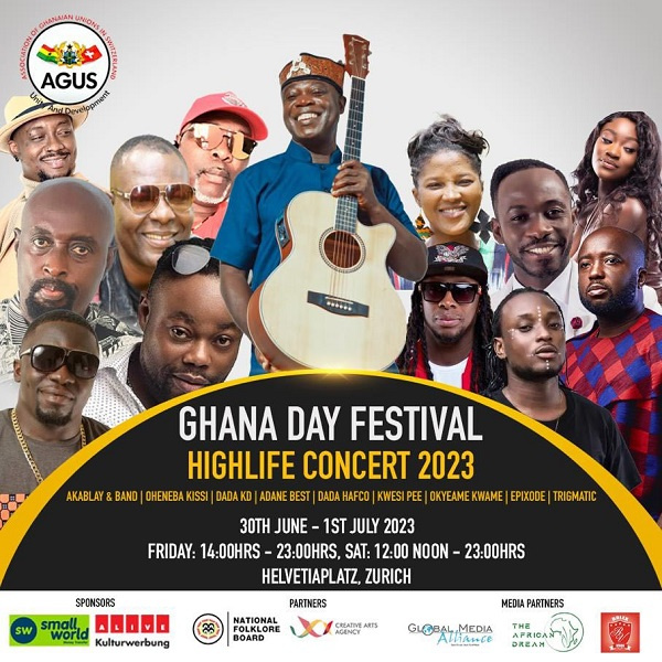 Adane Best und Okyeame Kwame beim Ghana Day Festival in der Schweiz