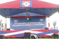 The stage will only be for designated speakers like President Nana Akufo-Addo