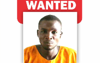 Peter Kyeremeh is wanted after breaking jail