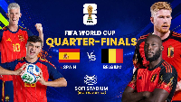 Spain face Belgium in the last 8