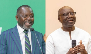 Dr Dominic Ayine (L) says Ofori-Atta (R) was arrested due to his extradition