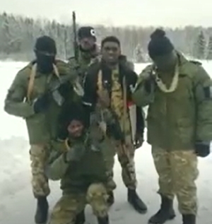 The five men allegedly fighting in the Russian Army