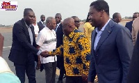 Akufo-Addo arrived in Lome