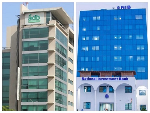 Photo collage of Agricultural Development Bank and National Investment Bank