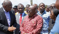 Akufo-Addo at the Atomic Junction gas explosion site