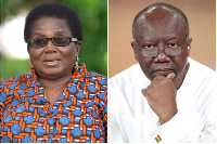 Veteran journalist Elizabeth Akua Ohene and former Minister of Finance Ken Ofori-Atta