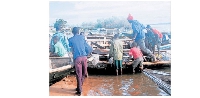 Fishermen operating on Lake Victoria land their catch in Geita Region.
