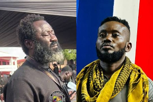 Self-proclaimed bodyguard of the Asantehene, Seidu MBA (L) and Kojo Bamba (R)