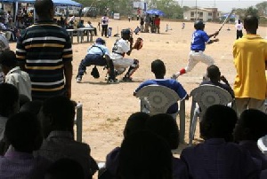 A baseball game at Tema