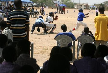 A baseball game at Tema