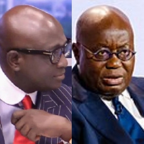 KKD (left), President Nana Addo Dankwa Akufo-Addo (right)