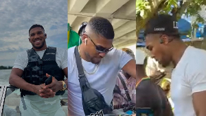 Since arriving in Ghana, Anthony Joshua has been seen touring some places in the country