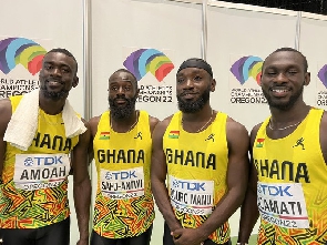 A Photo Of Ghana Men's Relay Team Azamati