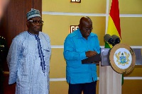 Sulemana Alhassan with President Nana Akufo-Addo