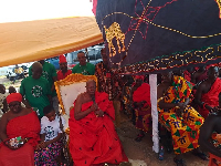 The chiefs at a durbar during the inauguration of the NGO