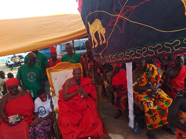 The chiefs at a durbar during the inauguration of the NGO