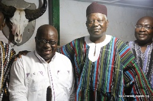 Akufo-Addo with Kuoro the Tumu Chief, Babini Kanton VI