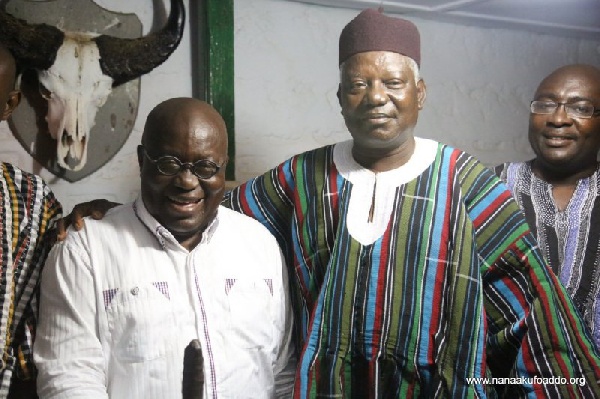Akufo-Addo with Kuoro the Tumu Chief, Babini Kanton VI
