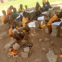 Students of the Alembila D/A Basic School