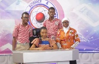 Tamale SHS contestants for the 2018 NSMQ with the quiz mistress