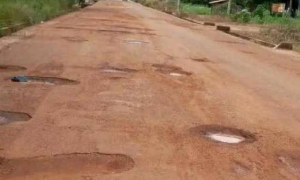 Photo of a section of the road