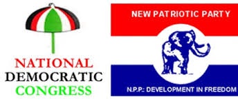 National Democratic Congress and New Patriotic Party emblem