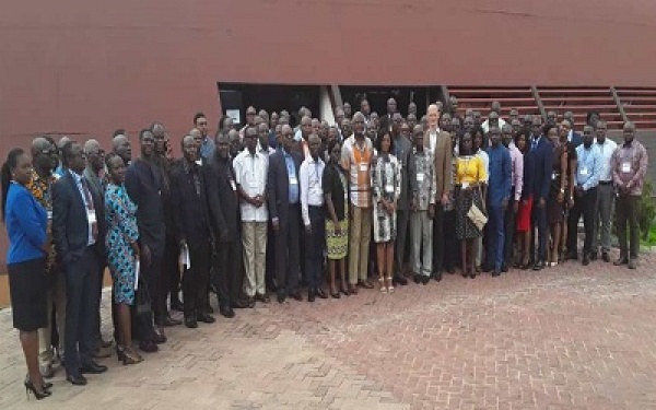 Stakeholders in a group photograph after a training workshop on marine insurance delivery in Ada