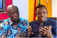 Nana Obiri Boahen (L) has slammed Sam George (R) over his handling of the issue involving a Russian