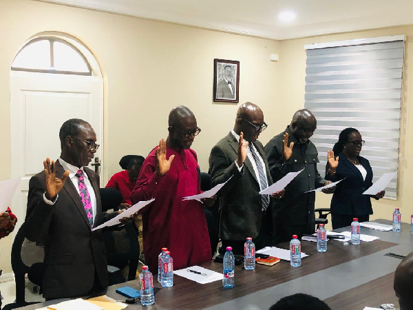 Members of the newly inaugurated audit committee of the TCDA