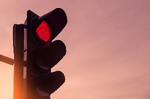 File photo of a traffic light