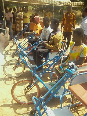 The tricycles donated to the Persons With Disabilities(PWDs)