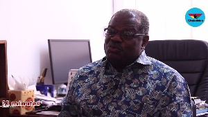 Prof. Ernest Aryeetey speaking on GhanaWeb.com's '21 minutes with KKB'