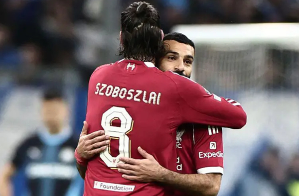 Salah made his first Liverpool start since the defeat by PSV in November