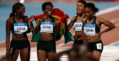 Ghana's women's 4x100m relay team