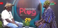 A screenshot from the video that captures the host and artiste during the interview