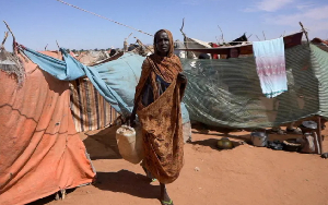 Awadeya, a displaced Sudanese who was held by the paramilitary RSF, fled from  from el-Fasher