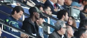 Emmanuel Boateng watching his former club from the stands