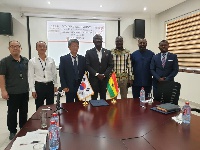 Management of GHOne TV with Korean reps during the signing of the content deal