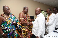 President Akufo-Addo with some members of the National House of Chiefs