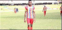 Defensive midfielder Leonard Tawiah sustained a cut to his forehead last sunday