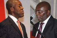 Former Vice President Amissah Arthur and Vice President Dr. Bawumia