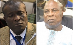 Titus-Glover, MP for Tema East (L) and Ismael Ashitey,Greater Accra Regional Minister (R)
