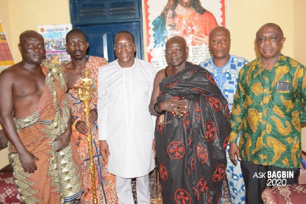 Alban Bagbin, NDC Flagbearer hopeful with Chief of Akim Oda and others