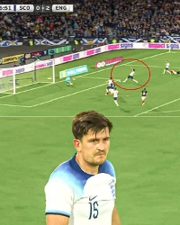 Maguire scored an own goal against Scotland
