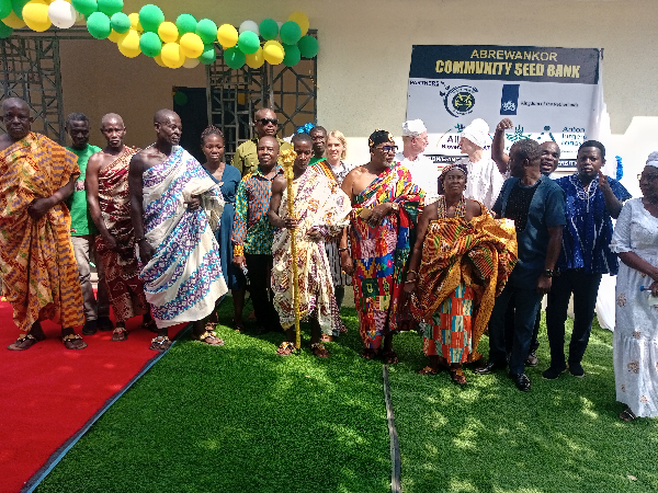 The facility is the second community seed bank to be established in Ghana
