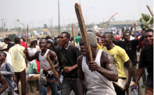 Incensed youth of Okurasi in the Upper West Akyem  District of the Eastern region