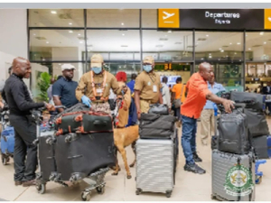 Trained sniffer dogs and equipment are expected to support the screening of passengers and luggage