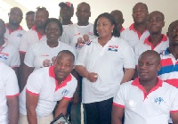 Some members of the group with Mrs Rebecca Akufo-Addo
