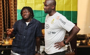 Sulley Muntari with Otto Addo